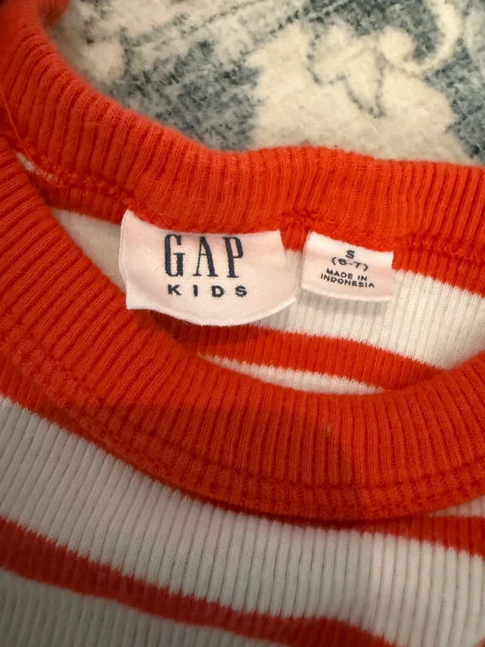 GAP Red and White Striped Sleeveless Baby Bodysuit
